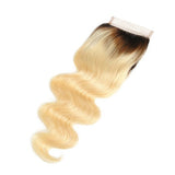 #1B613 Body Wave 4x4 Human Hair Blonde Closure